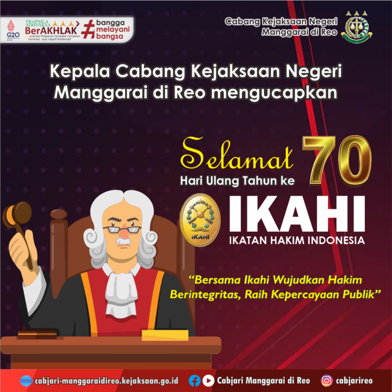 Hari Ulang Tahun yang ke-70 Ikatan Hakim Indonesia (IKAHI)