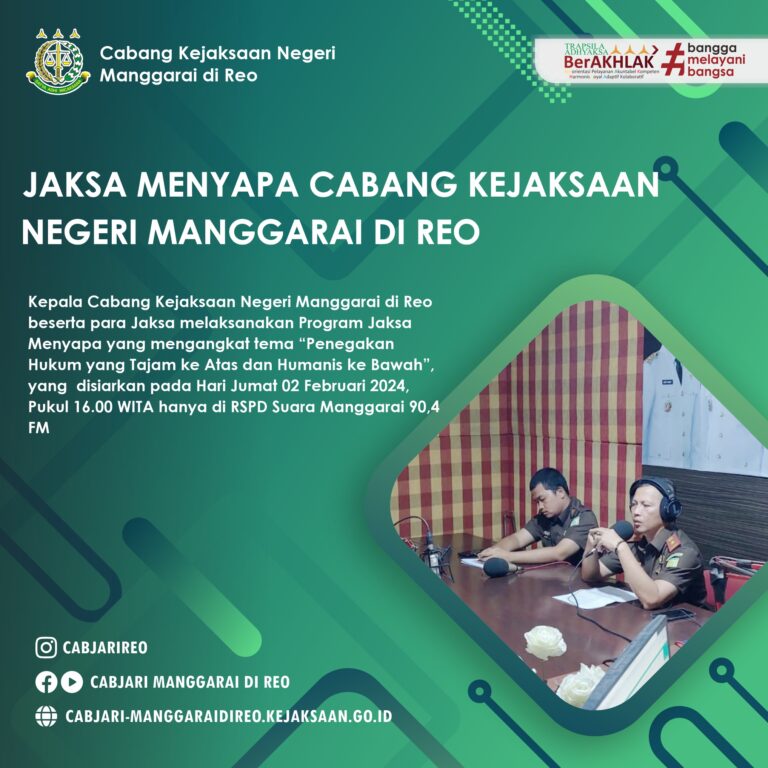 Pelaksanaan Program Jaksa Menyapa